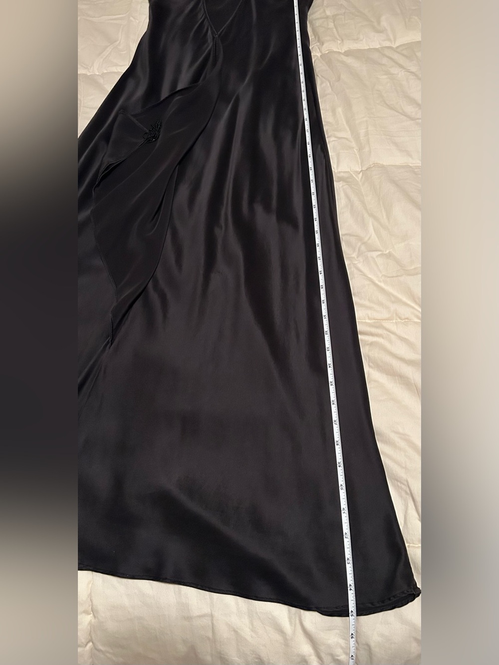 Victoria Secret silk maxi slip dress beaded drape back vintage medium - Picture 15 of 15